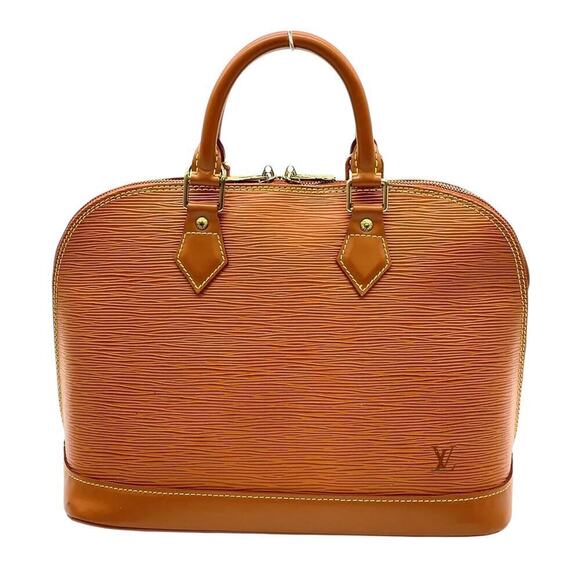 Louis Vuitton Epi Alma Brown Zipangu Gold Handbag W/ Padlock, Keys & Dustbag Y2K - Picture 3 of 16
